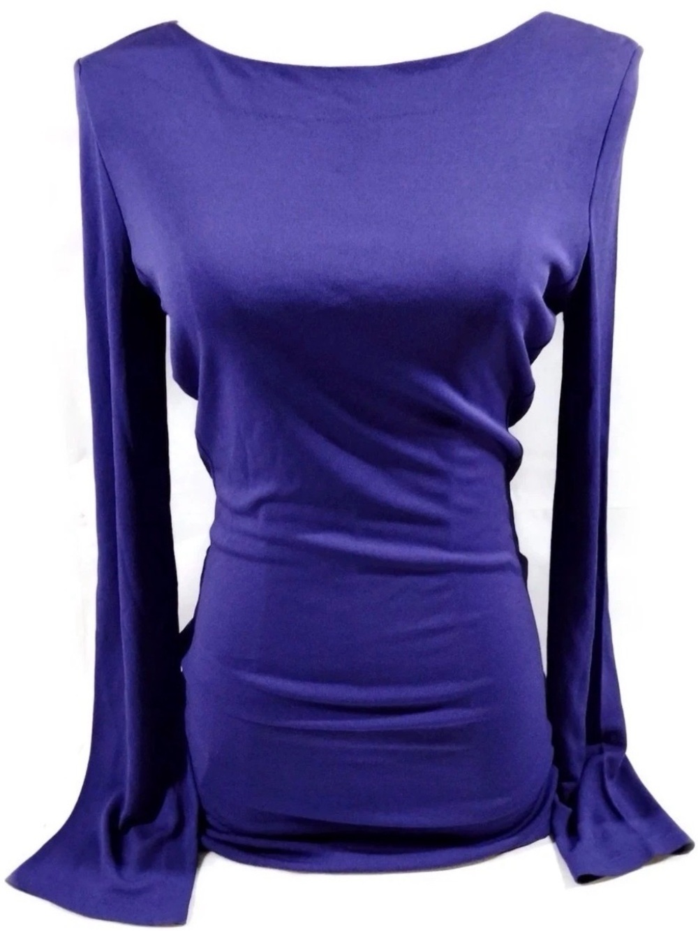 💫 NWT Authentic Salvatore Ferragamo Fitted Women Silky Viscose Top IT40 US4